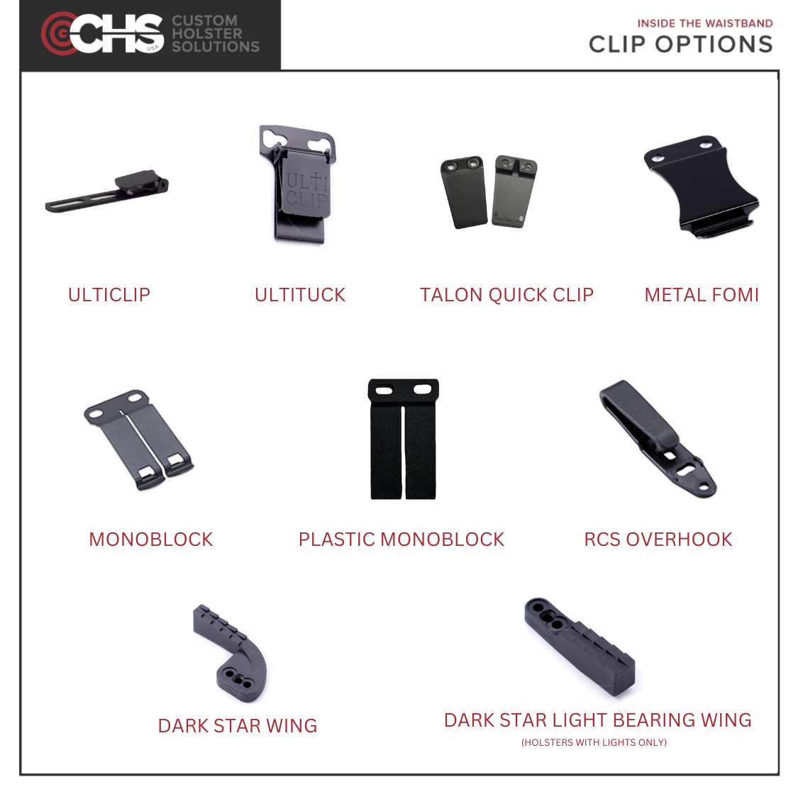 Custom Inside the Waistband (IWB) Holster
