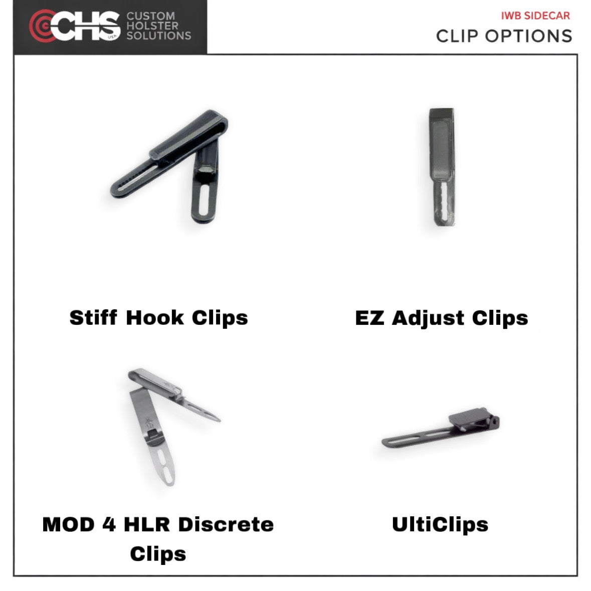 Custom Inside the Waistband with Sidecar (IWB Sidecar) Holster
